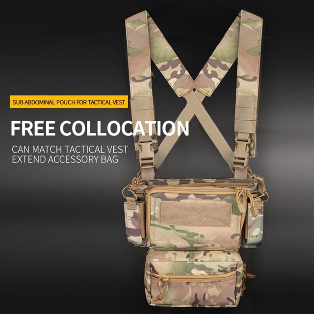 Tactical Chest Rig / Sub Abdominal Pouch Set